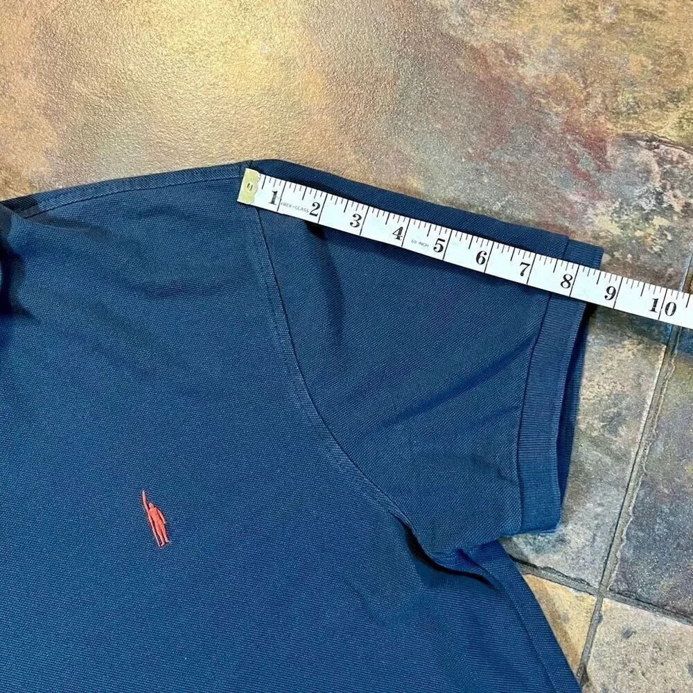 J. Crew Blue Solid Color Collared Polo Large - Picture 2 of 8